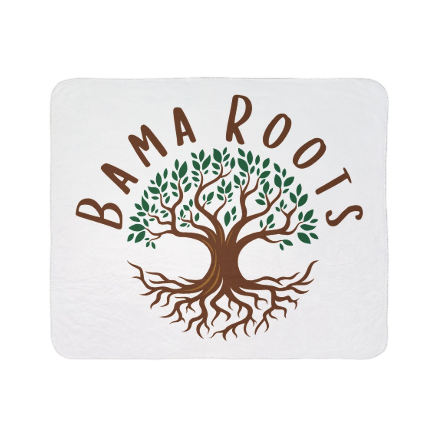 Bama Roots Fleece Sherpa Blanket