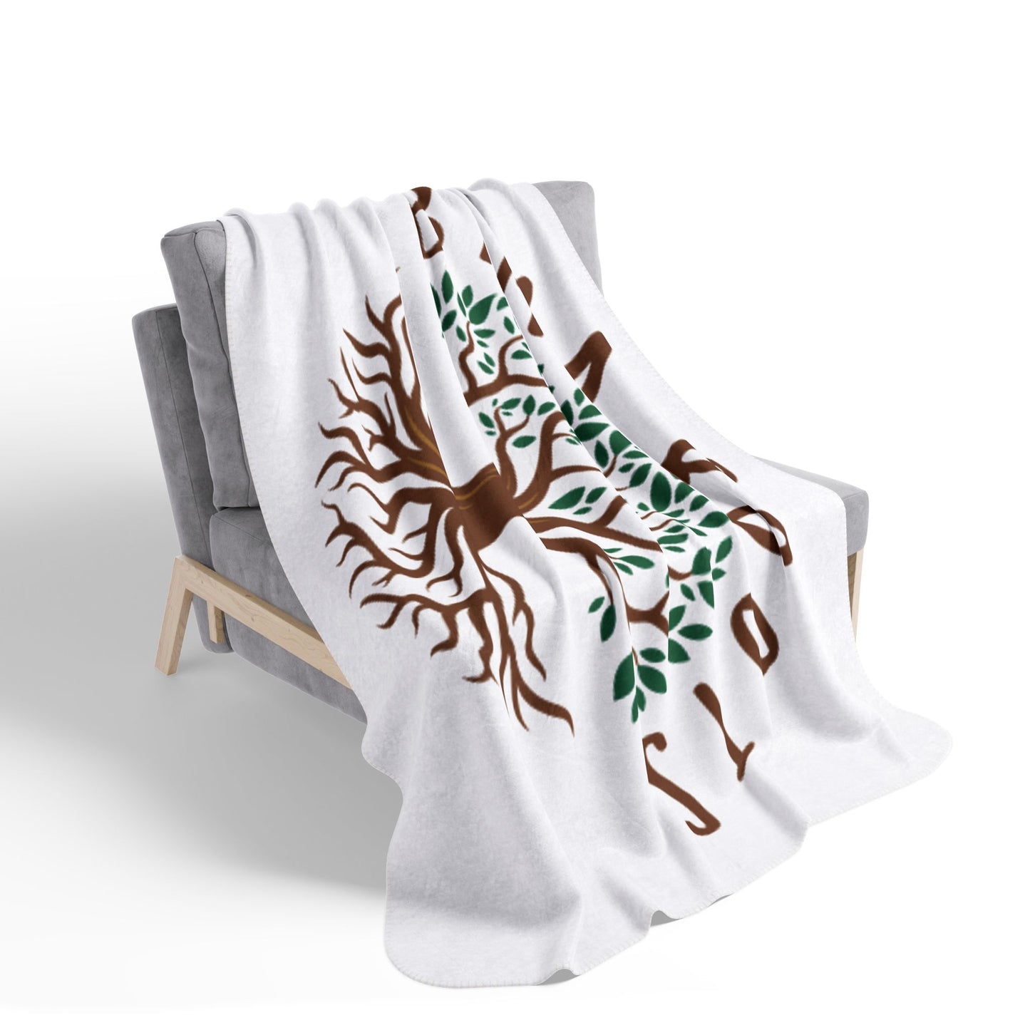 Bama Roots Fleece Sherpa Blanket