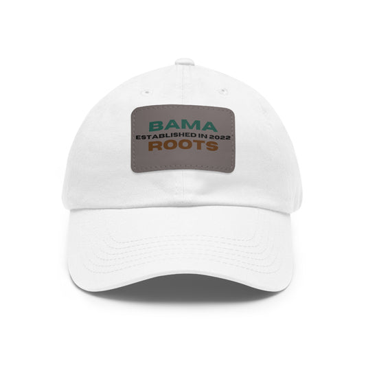 Bama Roots Dad Hat with Leather Patch (Rectangle)