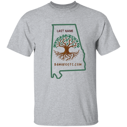 Custom Family Name Bama Roots Tee