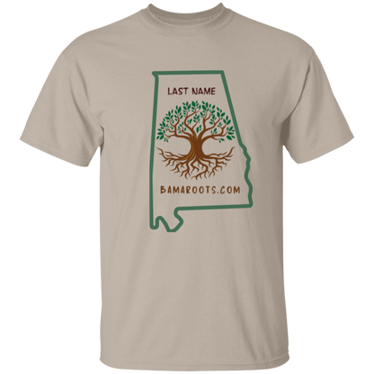 Custom Family Name Bama Roots Tee