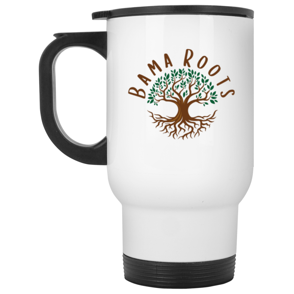 Bama Roots White Travel Mug