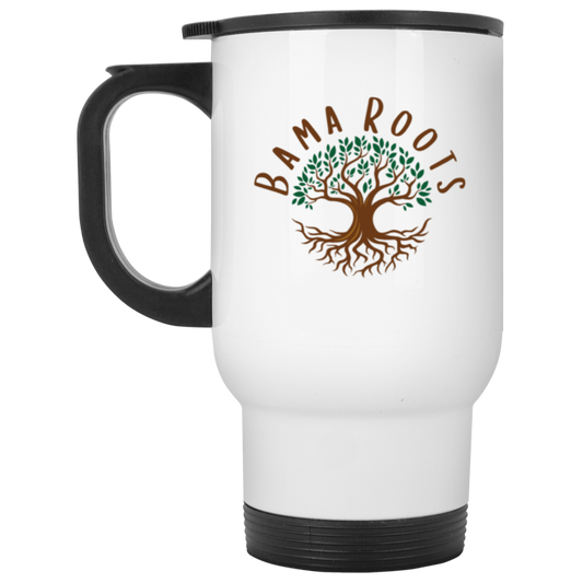 Bama Roots White Travel Mug