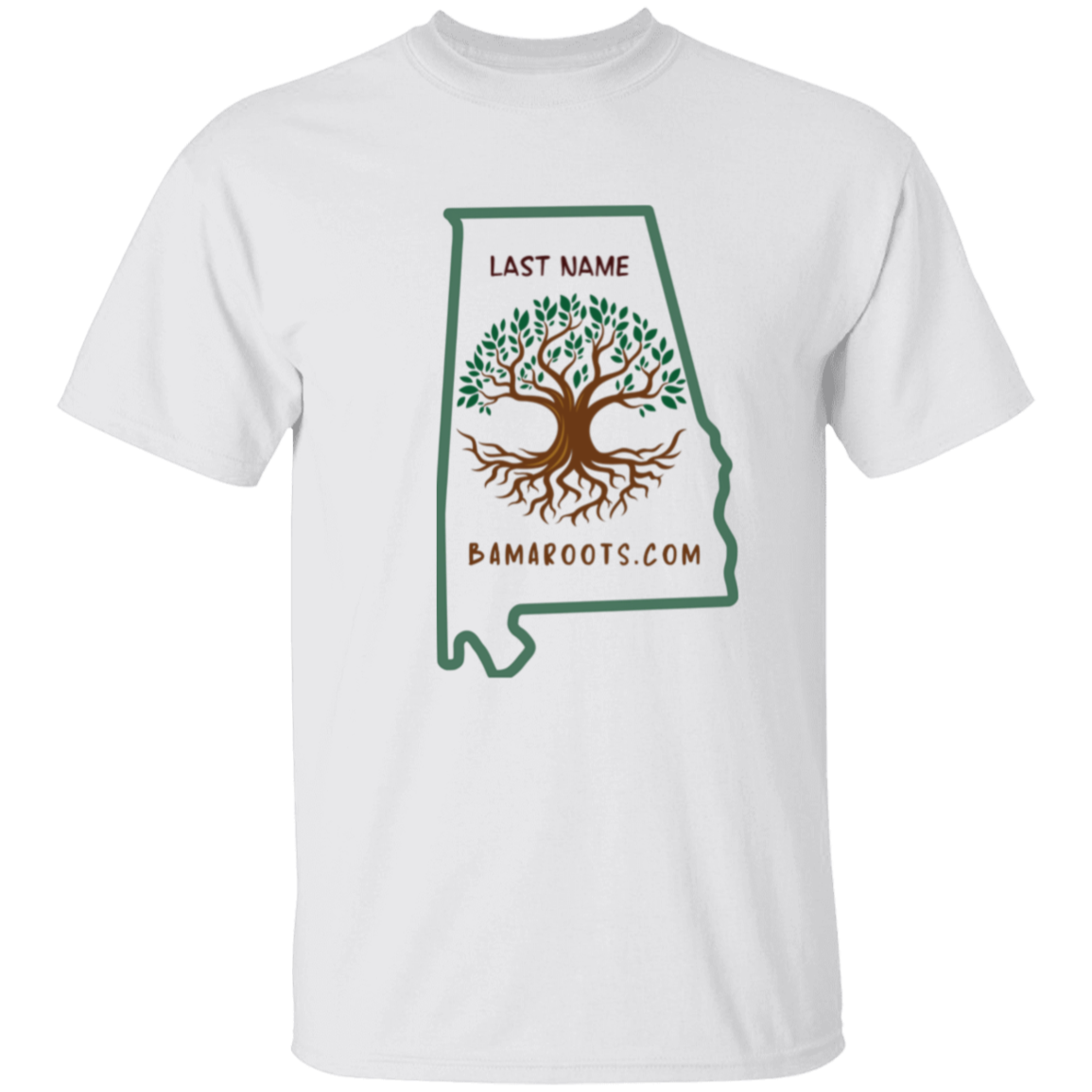 Custom Family Name Bama Roots Tee